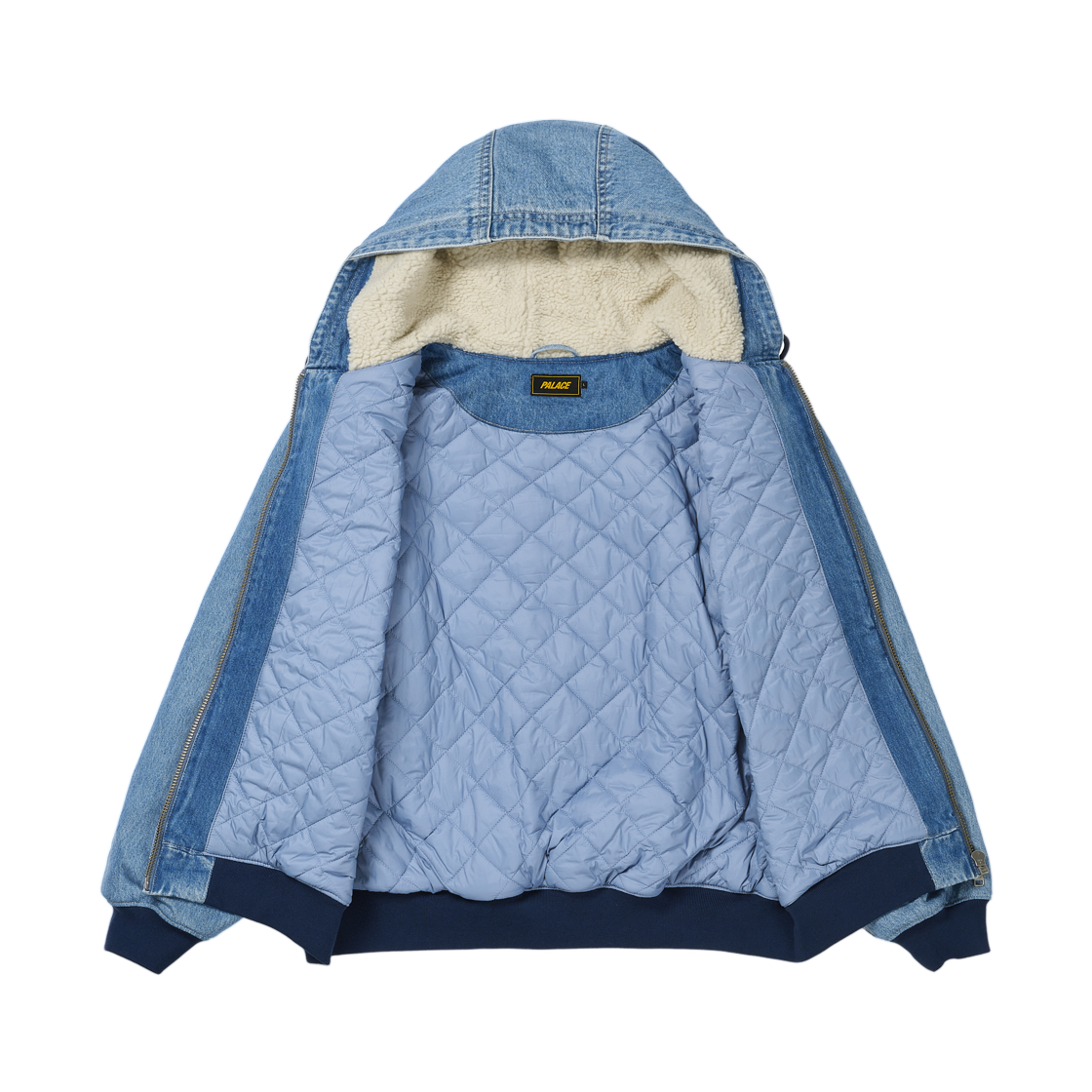 팔라스 후드 쉐프 자켓 디스트레스드 라이트 스톤 워시 - 25FW(Palace Hooded Sherp Jacket Distressed Light Stone Wash - 25FW) - 2
