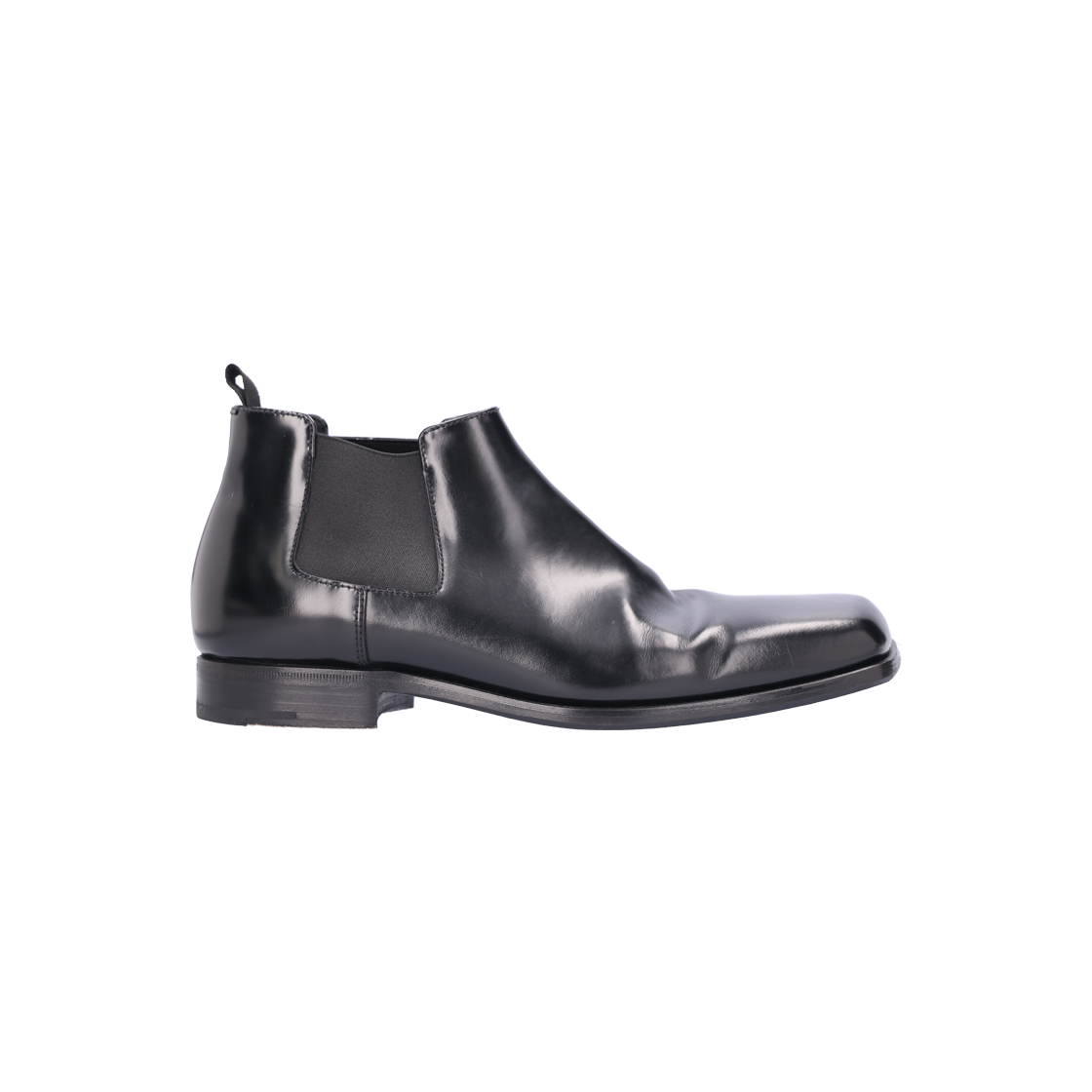 ITAQ5K6P54VK Prada 2TA077 Black Leather Chelsea Boots Size 7