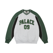 Palace 09 Crew Grey Marl - 25FW
