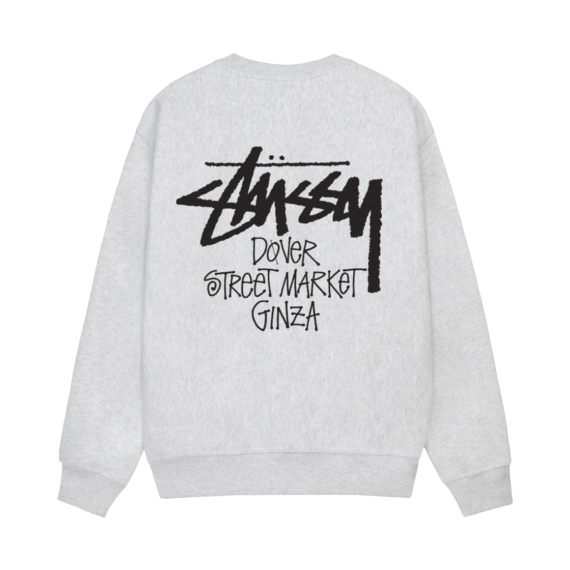 3913991 Stussy Stock DSM Ginza Crew Ash Heather