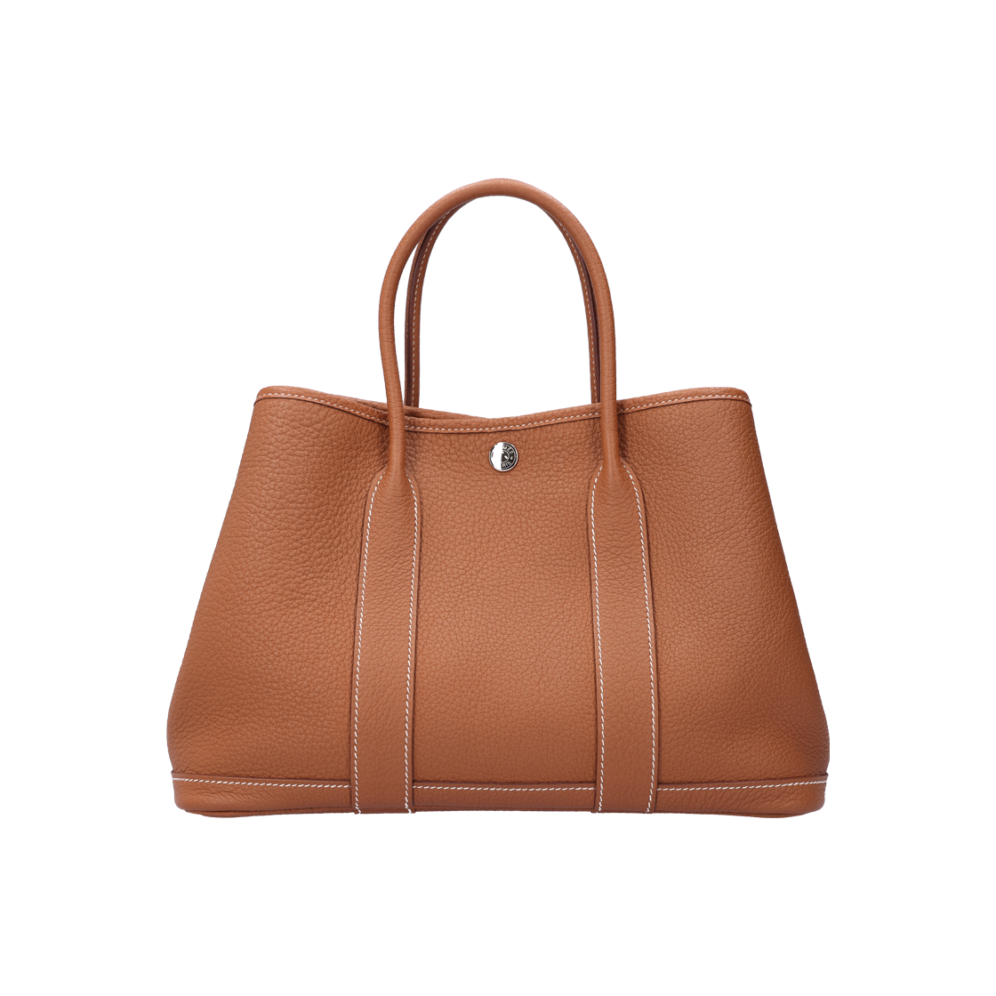 IT7QPEPRG9OE Hermes Garden Party 30 Bag in Negonda Gold with Silver Y Engraving