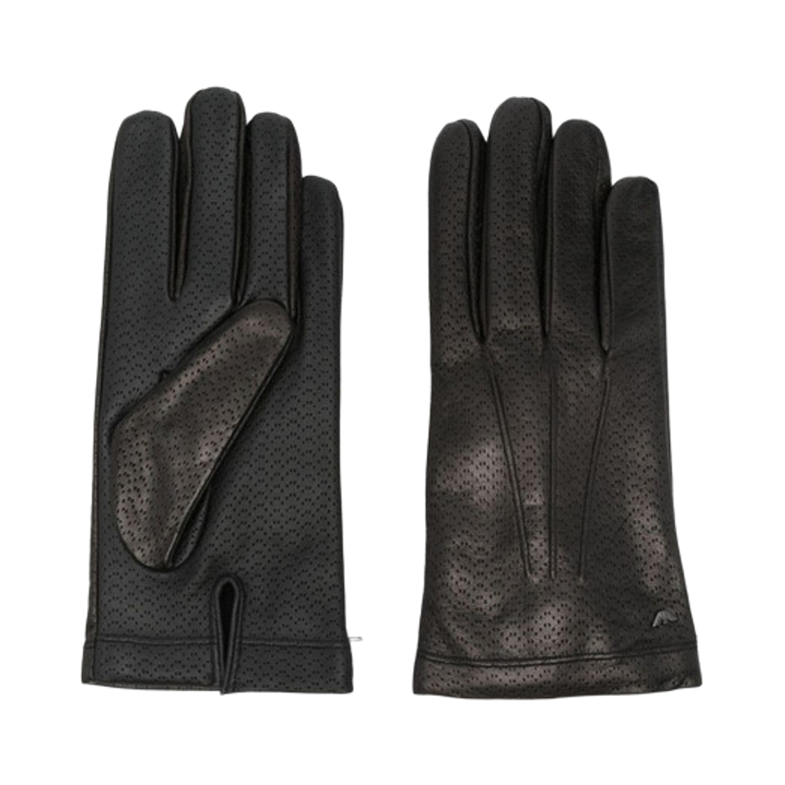 EM003827AF19972UC001 Emporio Armani Leather Gloves Black