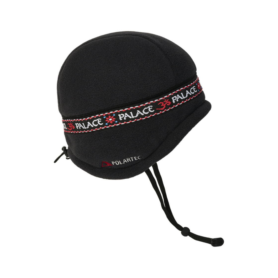 팔라스 폴라텍 OM 이어플랩 비니 블랙 - 25FW(Palace Polartec OM Earflap Beanie Black - 25FW) - 2