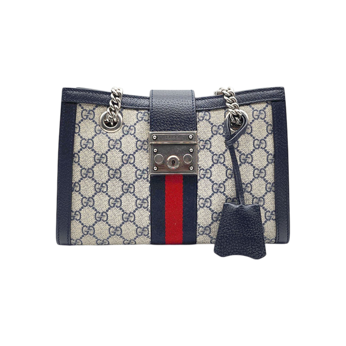 구찌 GG 수프림 패드락 숄더백 (498156) L941282(Gucci GG Supreme Padlock Shoulder Bag (498156) L941282) - 1