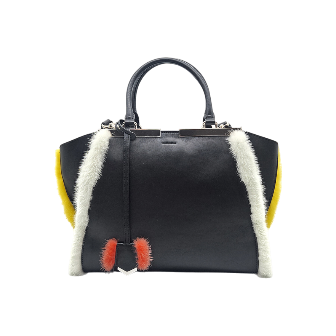 ITGWQEU564HQ Fendi Toureur Fur Tote & Shoulder Bag L833624