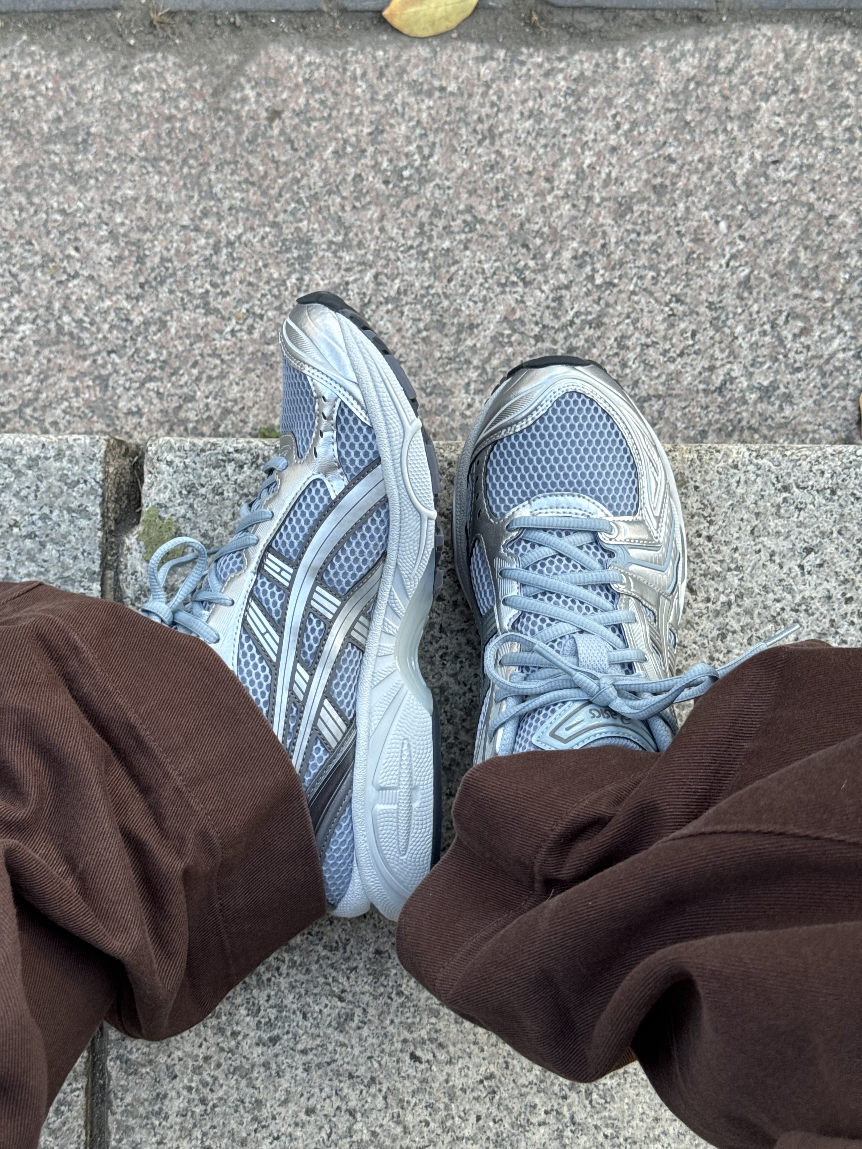 Asics Gel-Kayano 14 Dolphin Grey Pure Silver 착용 스타일 - 7