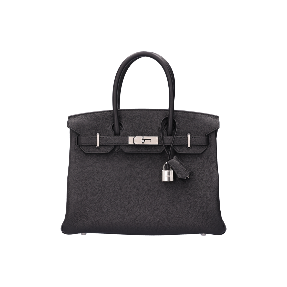 ITMWK9F577FK Hermes Birkin 30 Bag Togo Noir with Silver Hardware and K Stamp