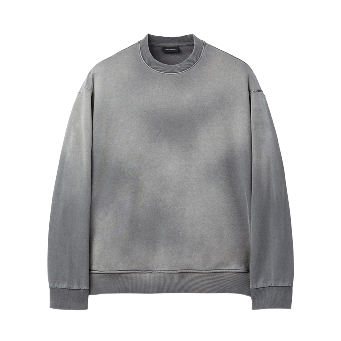 CWTAW25621GYX Customellow Dyed Sweatshirt Gray