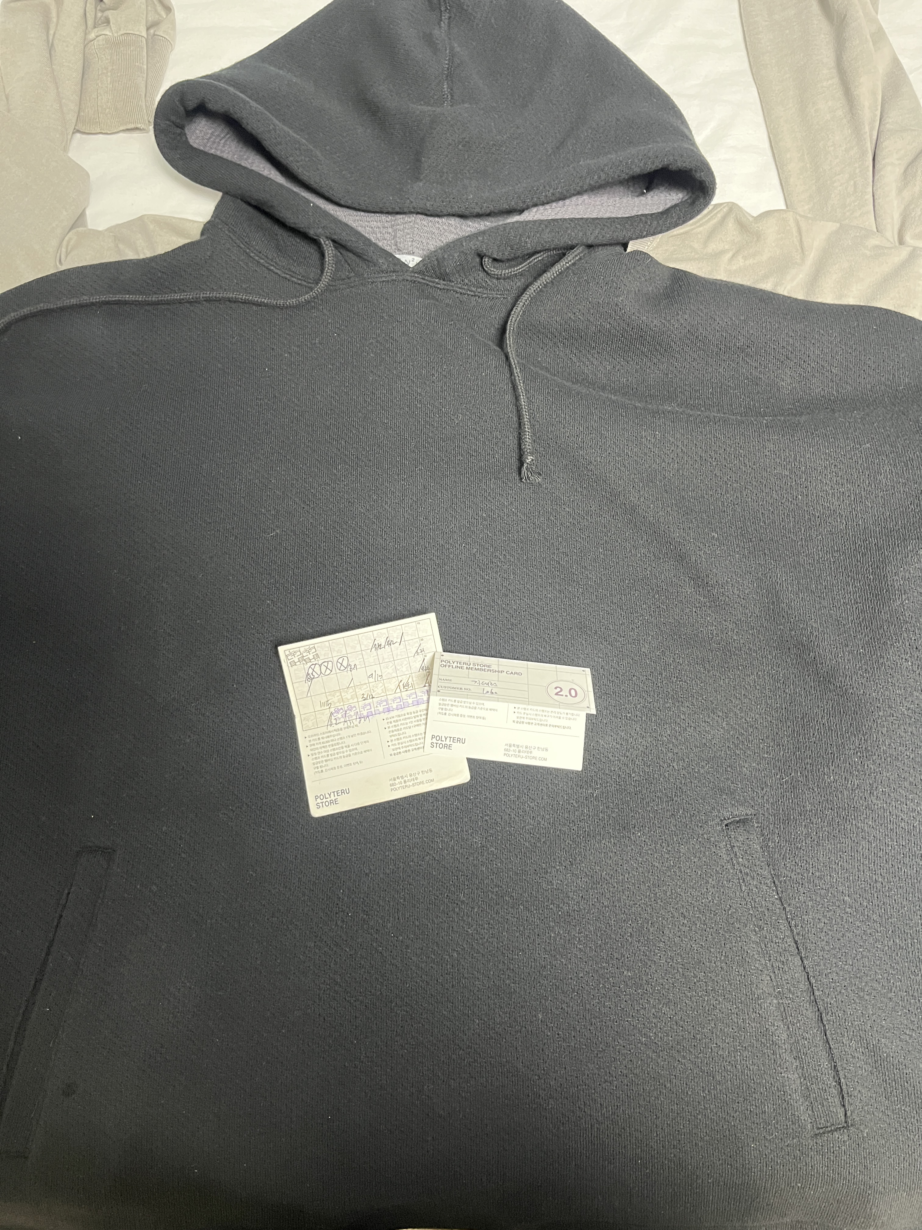 Polyteru Human Index Human Volume Hoodie Black 착용 스타일