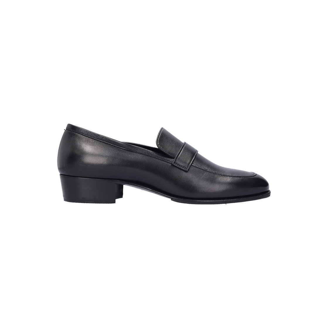 ITKM5FACCAL6 Saint Laurent Solferino Penny Loafers Black 42.5