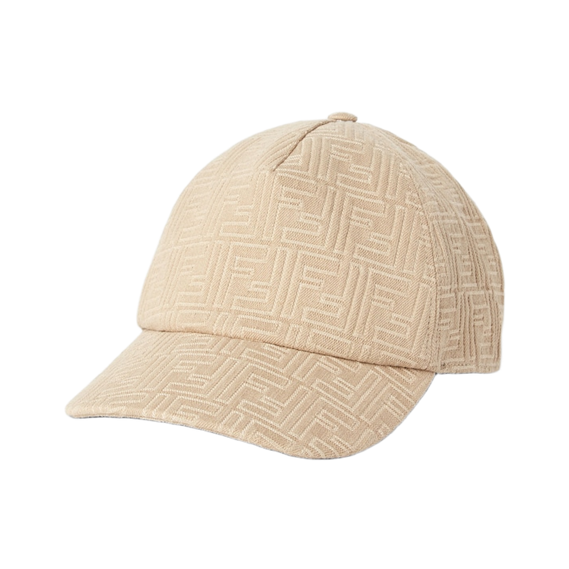 FXQ768AV93F0QD7 Fendi FF Cotton Baseball Cap Beige