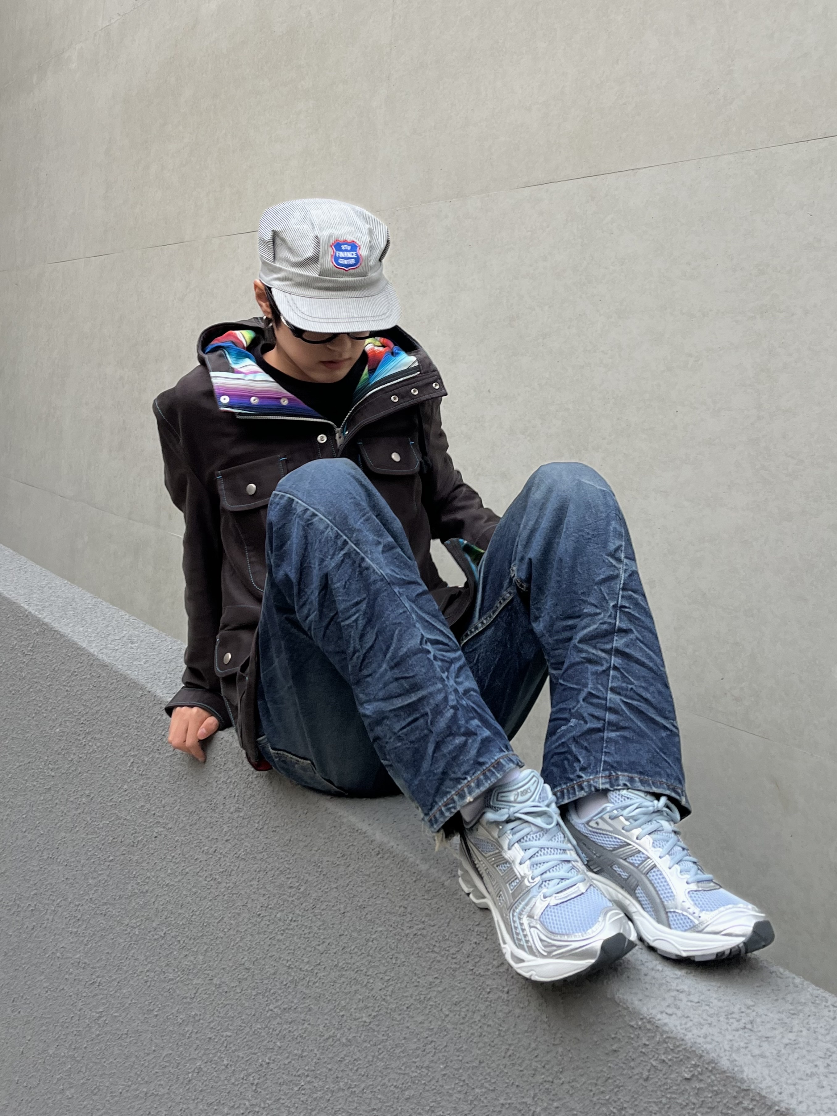 Asics Gel-Kayano 14 Dolphin Grey Pure Silver 착용 스타일 - 1