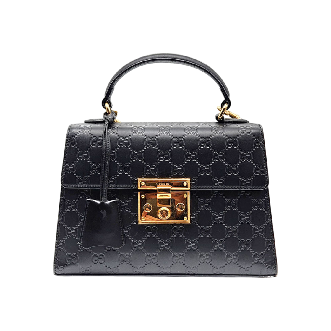 ITUCNPOP7FQO Gucci Padlock Sima Line Tote & Shoulder Bag (453188) L990710