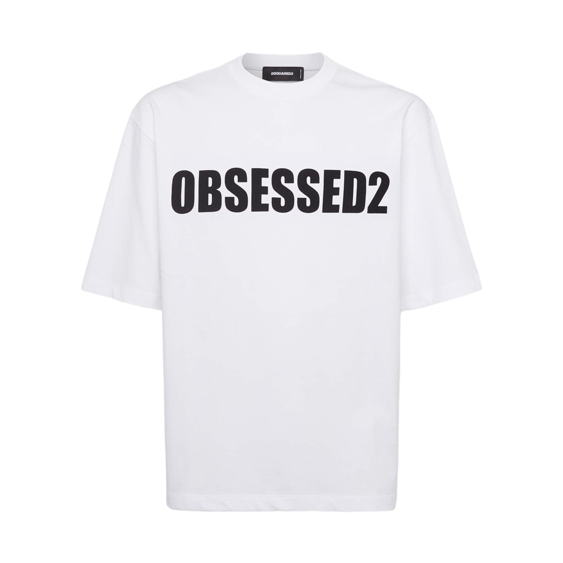 디스퀘어드2 옵세스드2 루즈핏 티셔츠 화이트(Dsquared2 Obsessed2 Loose Fit T-Shirt White)