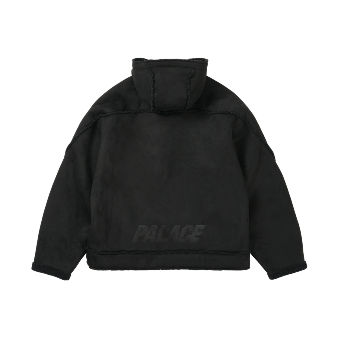 팔라스 쉐르파 포우 스웨이드 후드 자켓 블랙 - 25FW(Palace Sherpa Faux Suede Hooded Jacket Black - 25FW) - 3