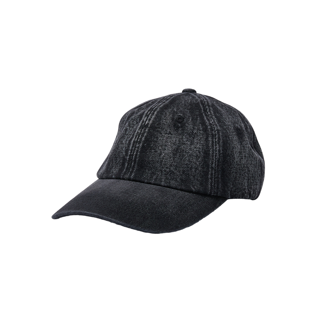 커스텀멜로우 워시드 데님 캡 블랙(Customellow Washed Denim Cap Black)