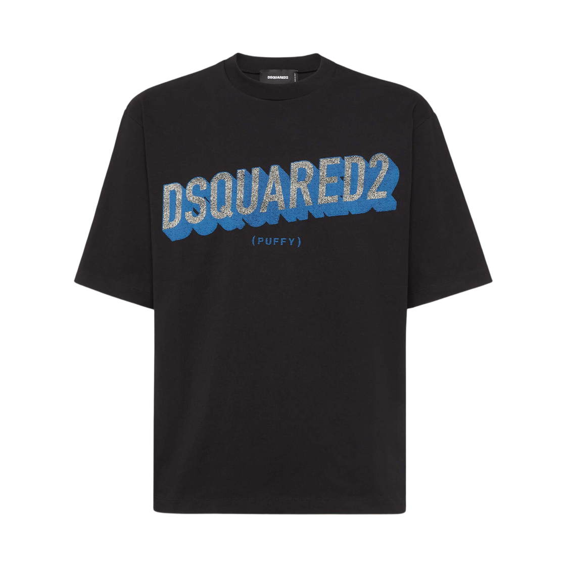S74GD1445D20020900 Dsquared2 Loose Fit 3D Logo T-Shirt Black