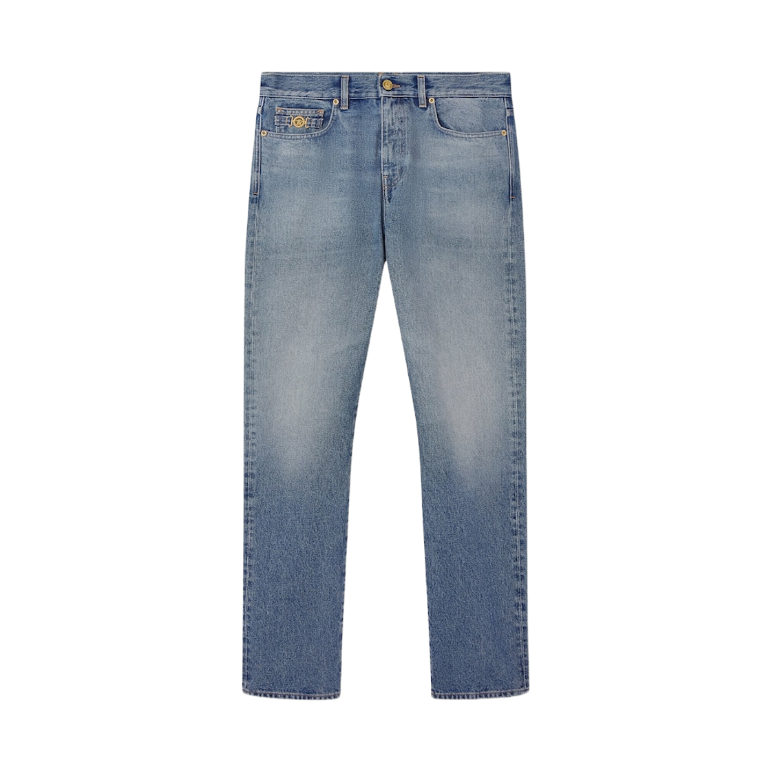 1019462-1A15019-1D030 Versace Medusa Biggie Regular Fit Jeans Blue