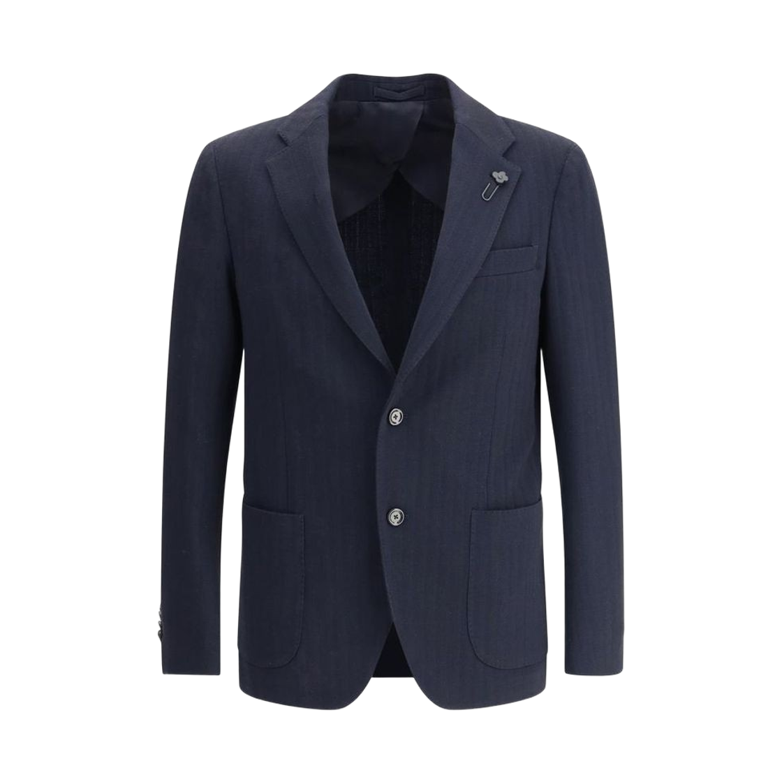 ES528AE-ESIF64512-850 Lardini Single-Breasted Blazer Jacket Navy