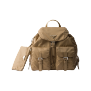 Prada Medium Re-Nylon Backpack Camel Brown