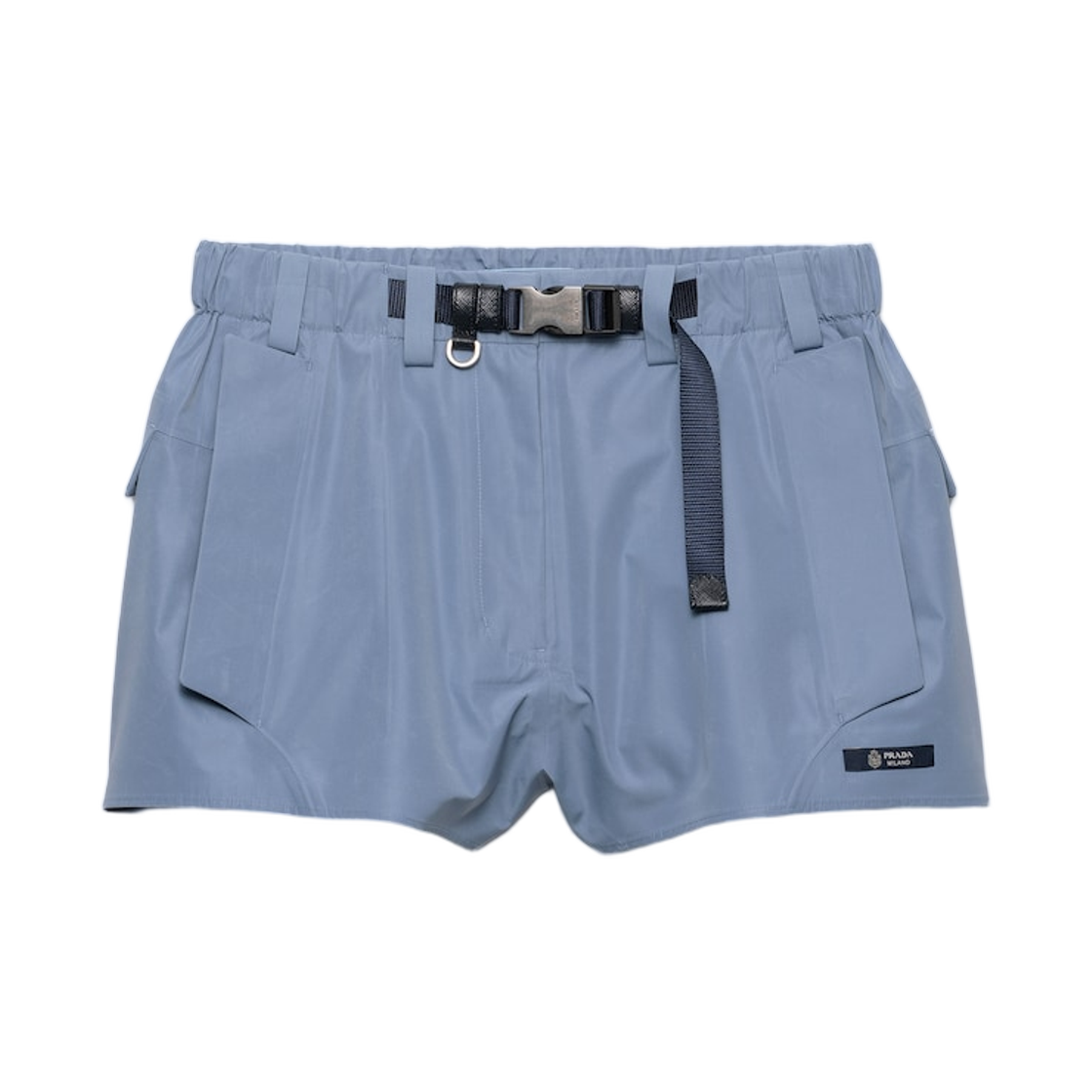 22H945-18UU-F0637 (W) Prada Technical Fabric Shorts Astral Blue