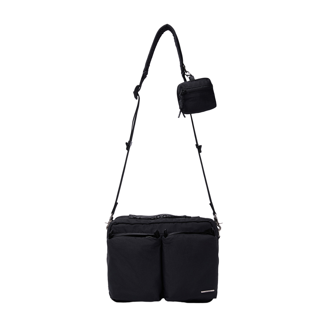 커스텀멜로우 나일론 크로스백 블랙(Customellow Nylon Cross Bag Black)