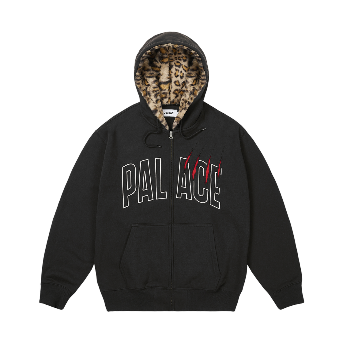 팔라스 클로 집 후드 블랙 - 25FW(Palace Claw Zip Hood Black - 25FW)