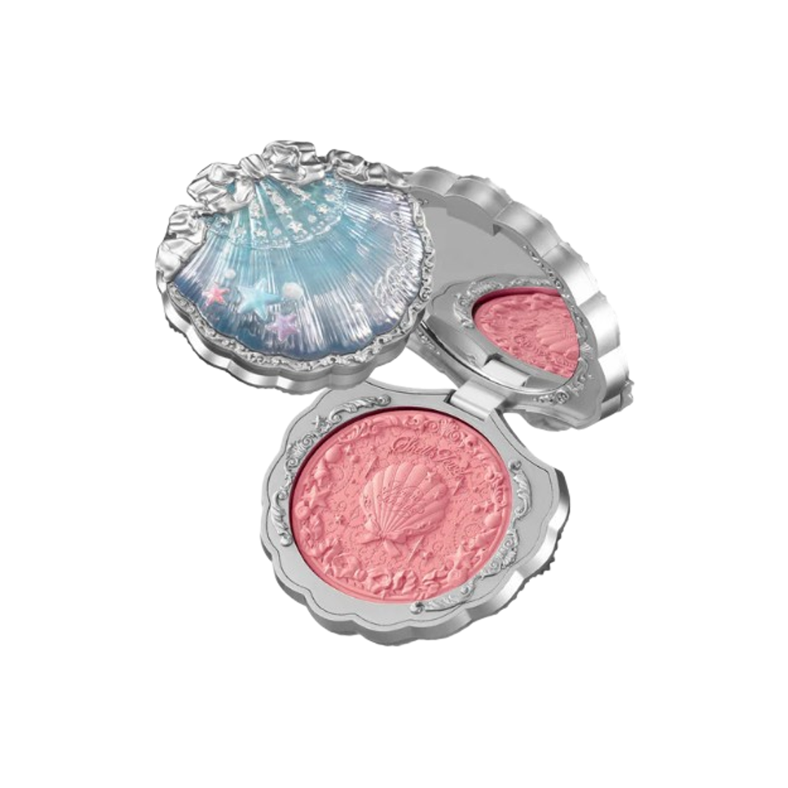 플라워노즈 쉘 주얼 컬렉션 실크 새틴 블러셔 03 코럴 씨쉘(Flower Knows Shell's Jewel Collection Silk Satin Blush 03 Coral Seashell) - 1