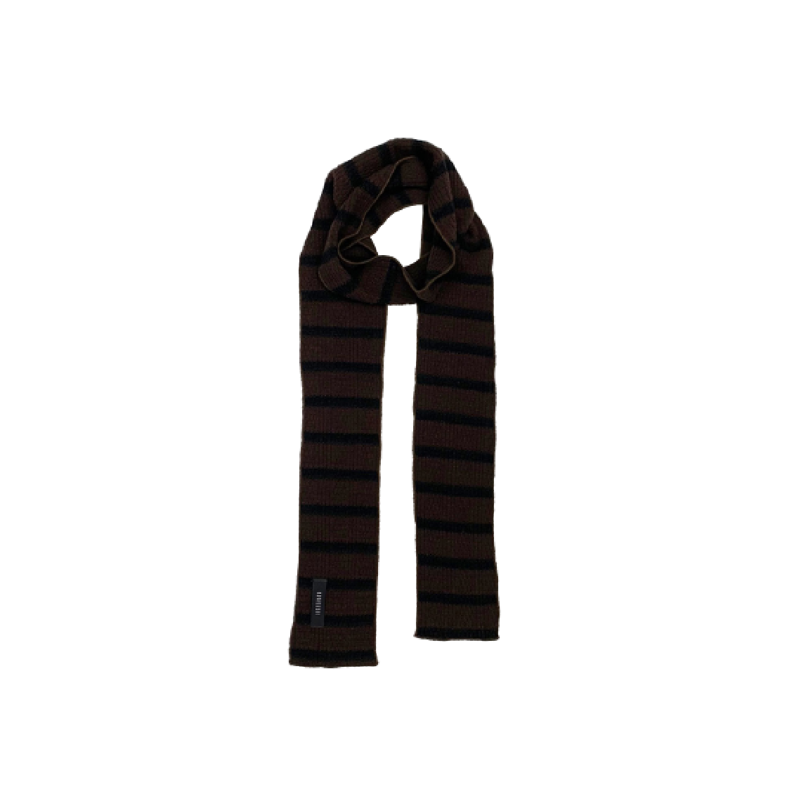 KS4CAMF002BR Kookeesee Stripe Winter Muffler Brown
