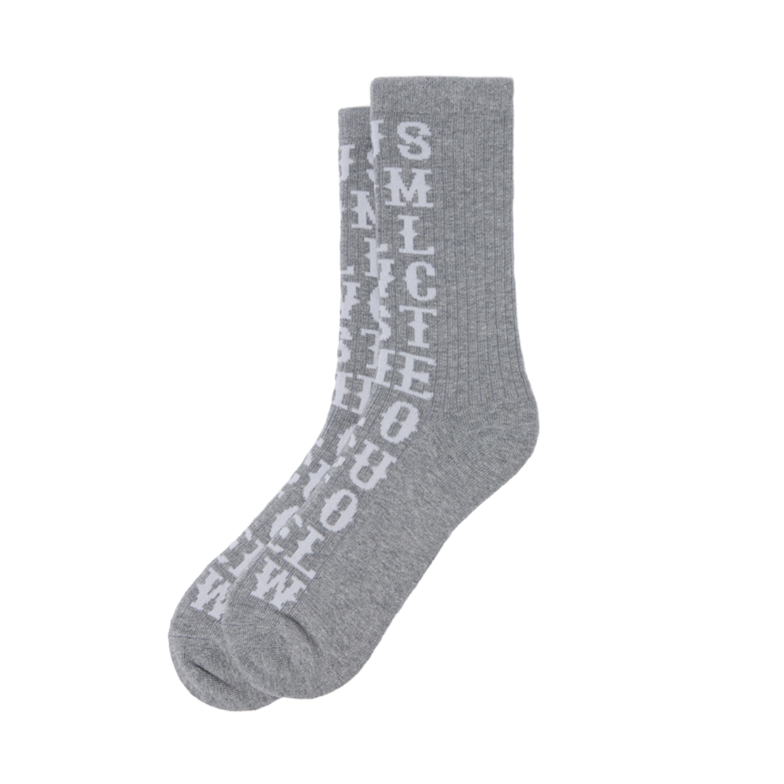 커스텀멜로우 그래픽 삭스 그레이(Customellow Graphic Socks Gray)