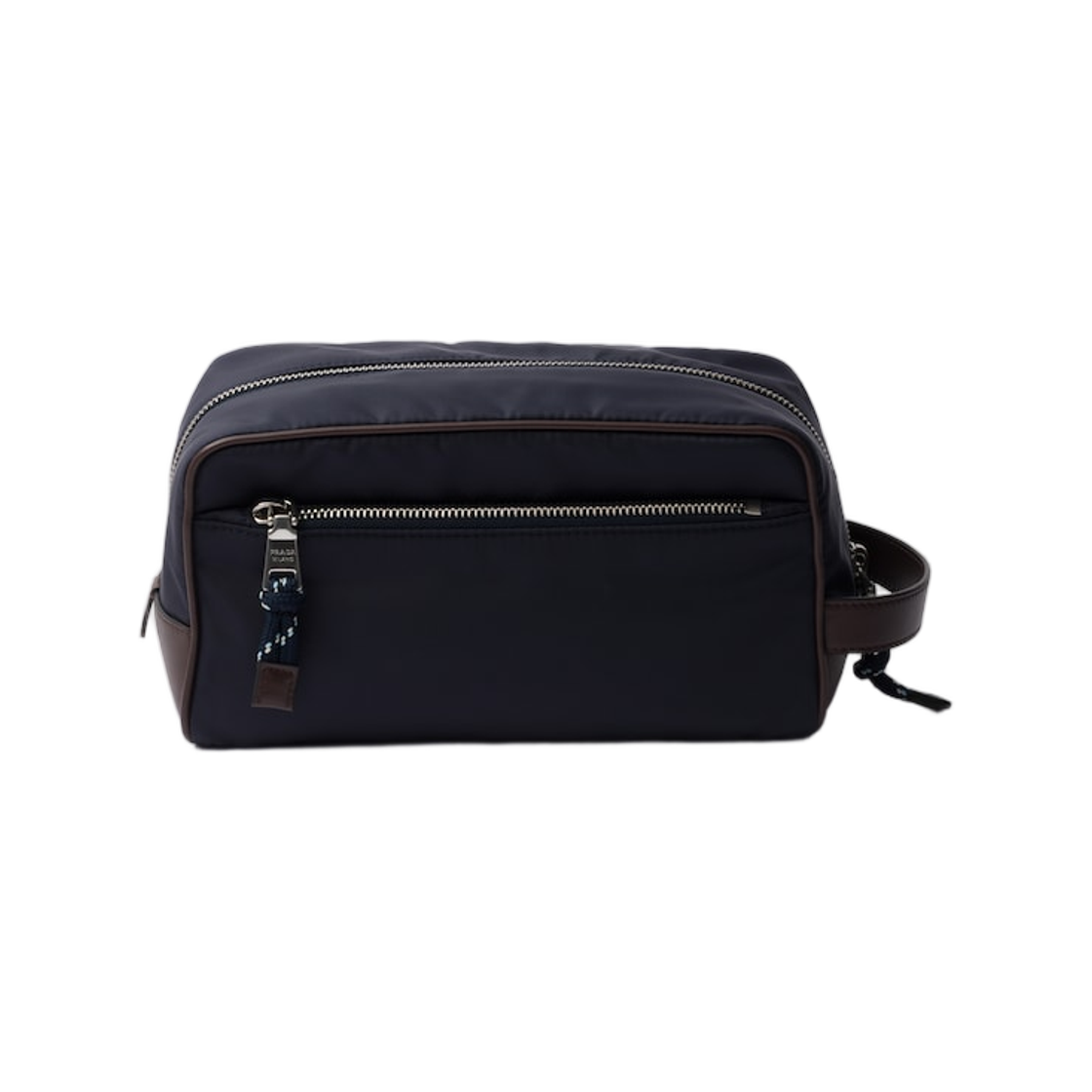 프라다 스피드락 리나일론 앤 레더 파우치 네이비(Prada Speedrock Re-Nylon and Leather Pouch Navy) - 2