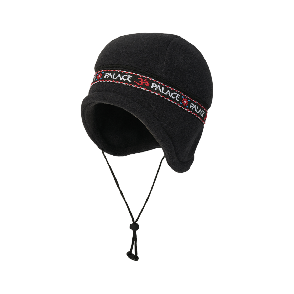 팔라스 폴라텍 OM 이어플랩 비니 블랙 - 25FW(Palace Polartec OM Earflap Beanie Black - 25FW)