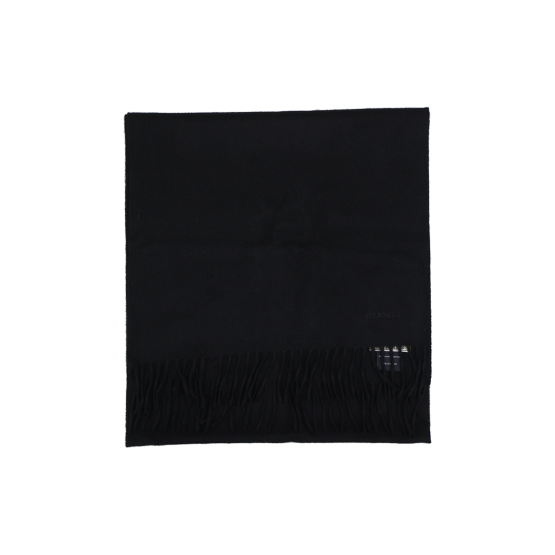 ITFICS665AEM Hermes Black Cashmere Scarf
