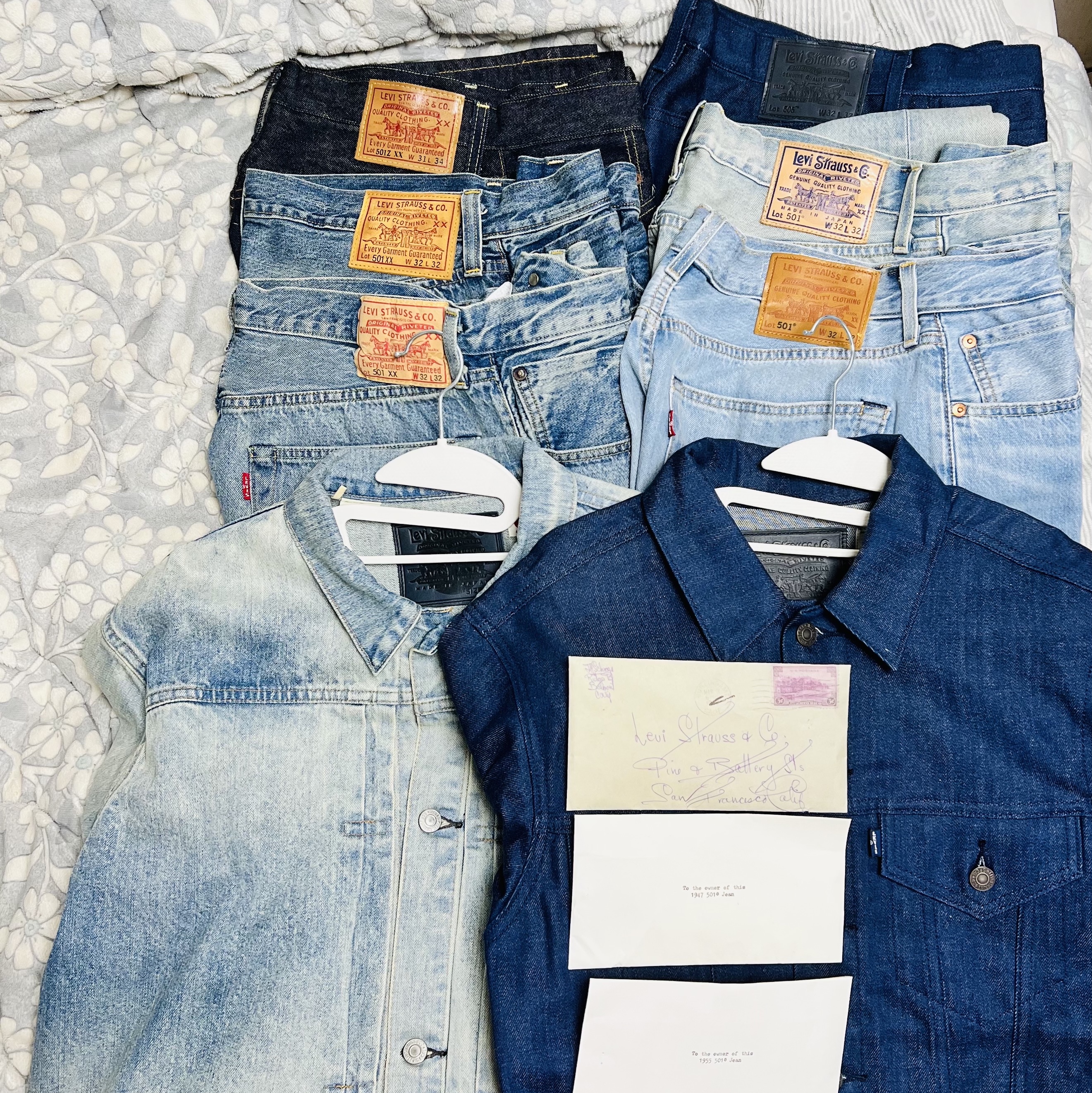 LVC 1954 501 Rigid Cotton Jean Dark Indigo, Levi's LVC 1947 501 Jeans Medium Indigo 착용 스타일 - 2