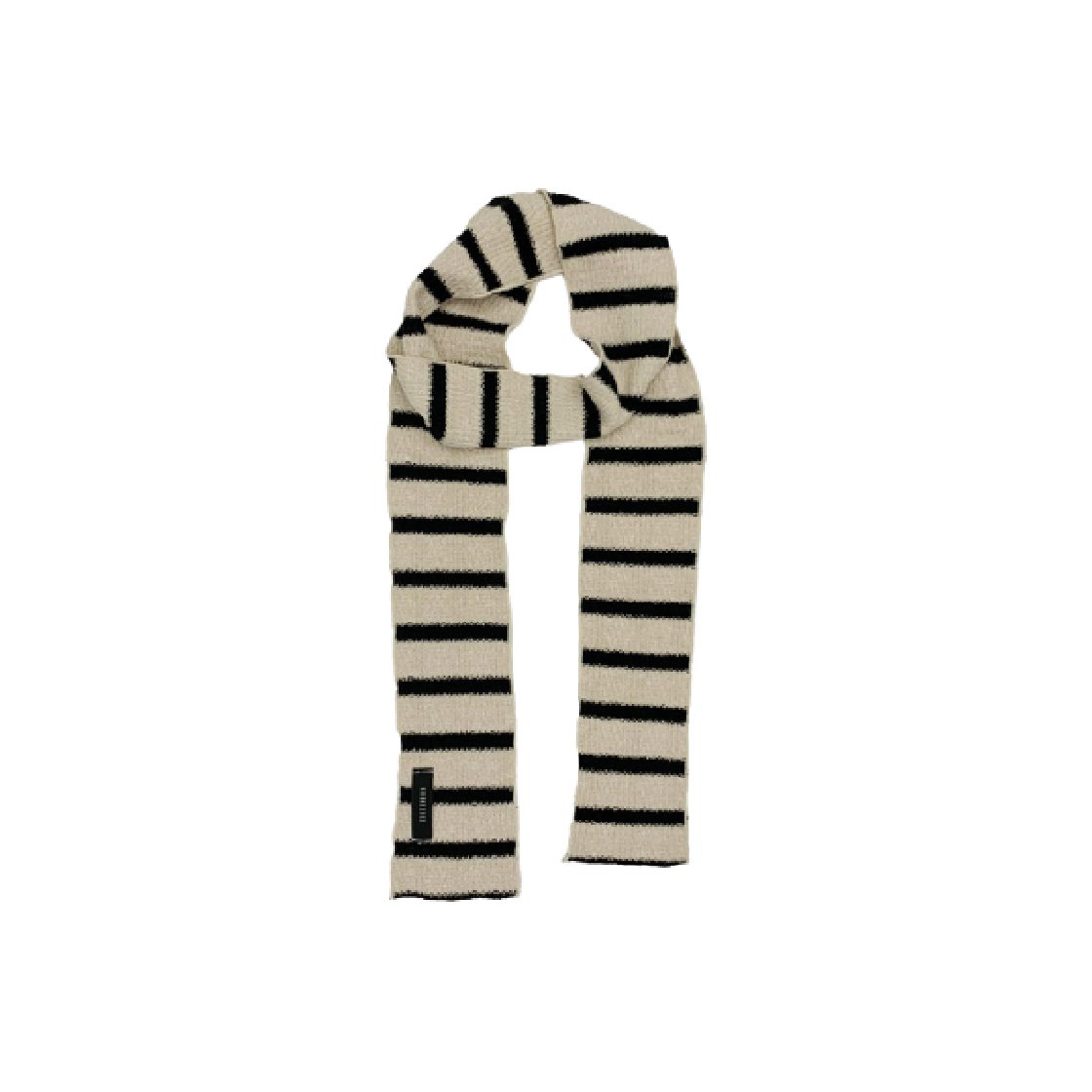 KS4CAMF002CR Kookeesee Stripe Winter Muffler Cream