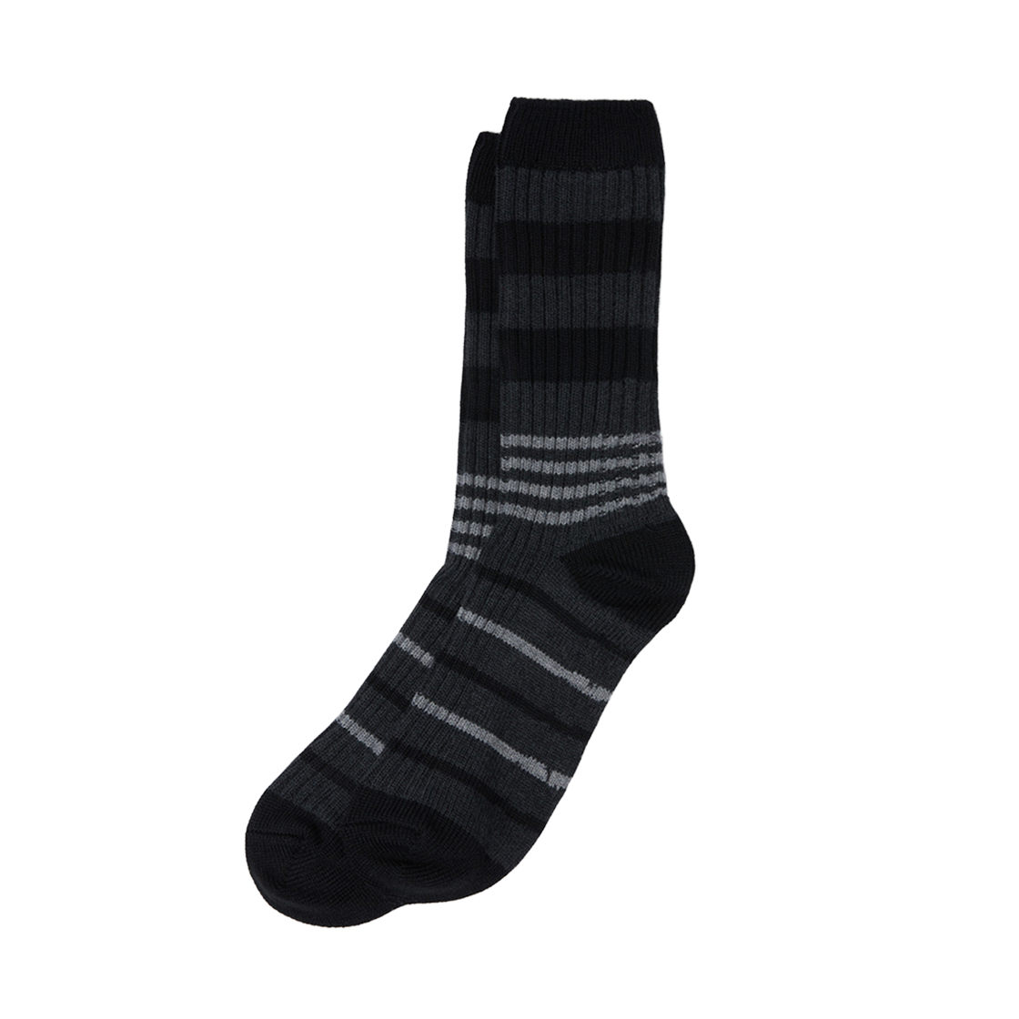 커스텀멜로우 스트라이프 삭스 블랙(Customellow Stripe Socks Black)