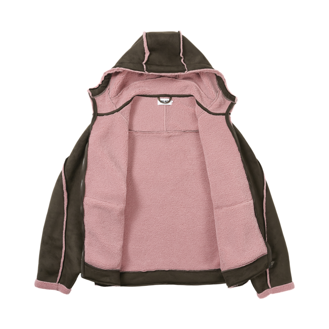 팔라스 쉐르파 포우 스웨이드 후드 자켓 폭스 - 25FW(Palace Sherpa Faux Suede Hooded Jacket Fox - 25FW) - 2