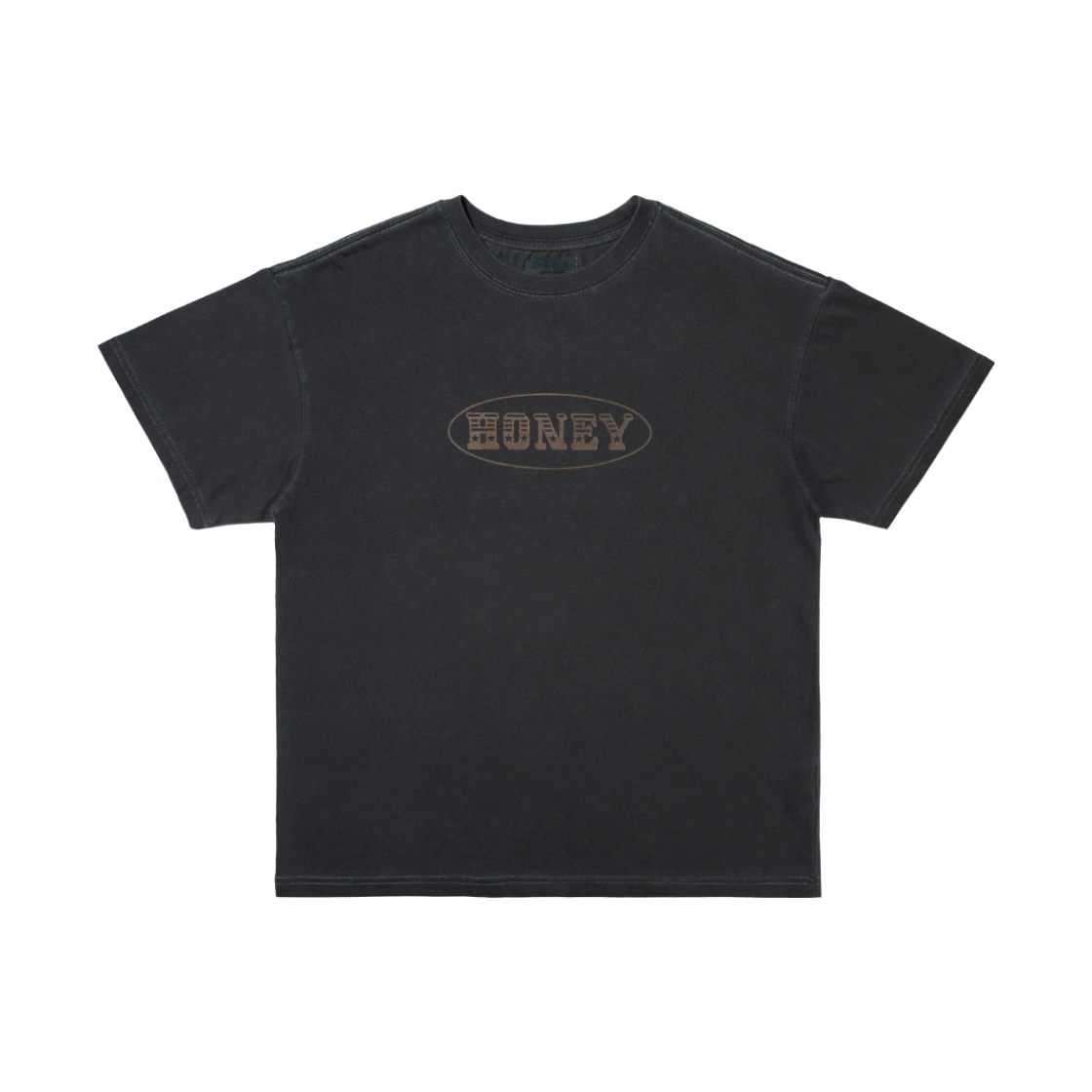 허니스쿱하우스 C 보이 로고 오버다이드 티 차콜(Honey Scoop House C Boy Logo Overdyed Tee Charcoal)