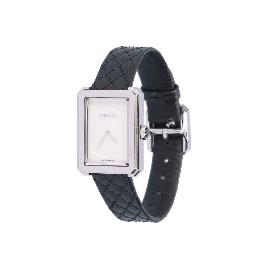 ITOUBCNSVUM7 Chanel Boyfriend Watch H6401 Small Steel with Quilted Calfskin Strap