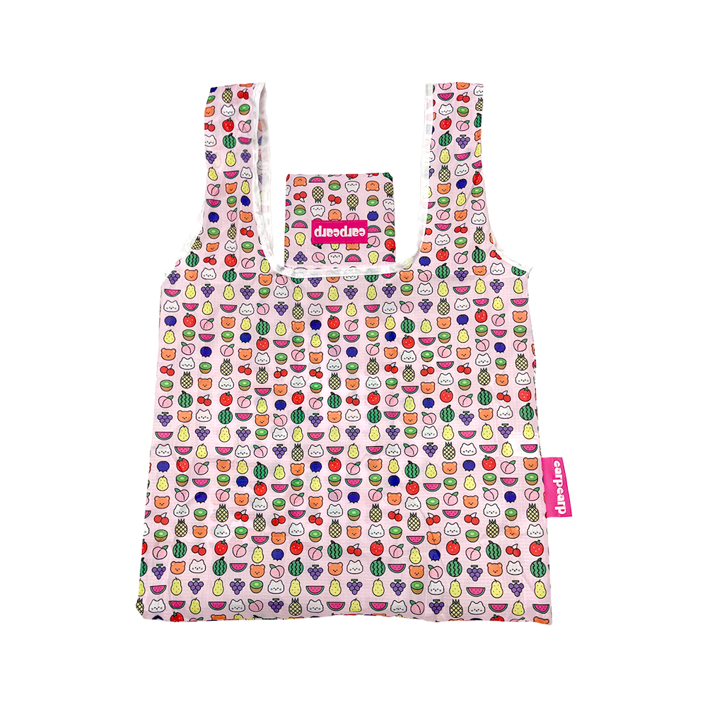 어프어프 후르츠 장바구니 핑크(earpearp Fruits Shopping Bag Pink)