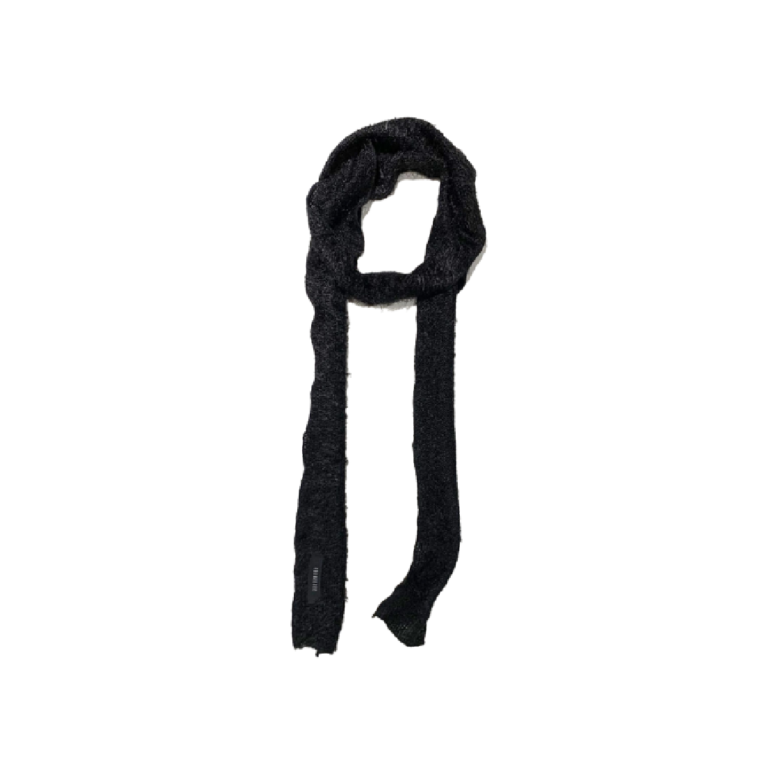 KS4CAMF004BK Kookeesee Hairy Knit Muffler Scarf Black