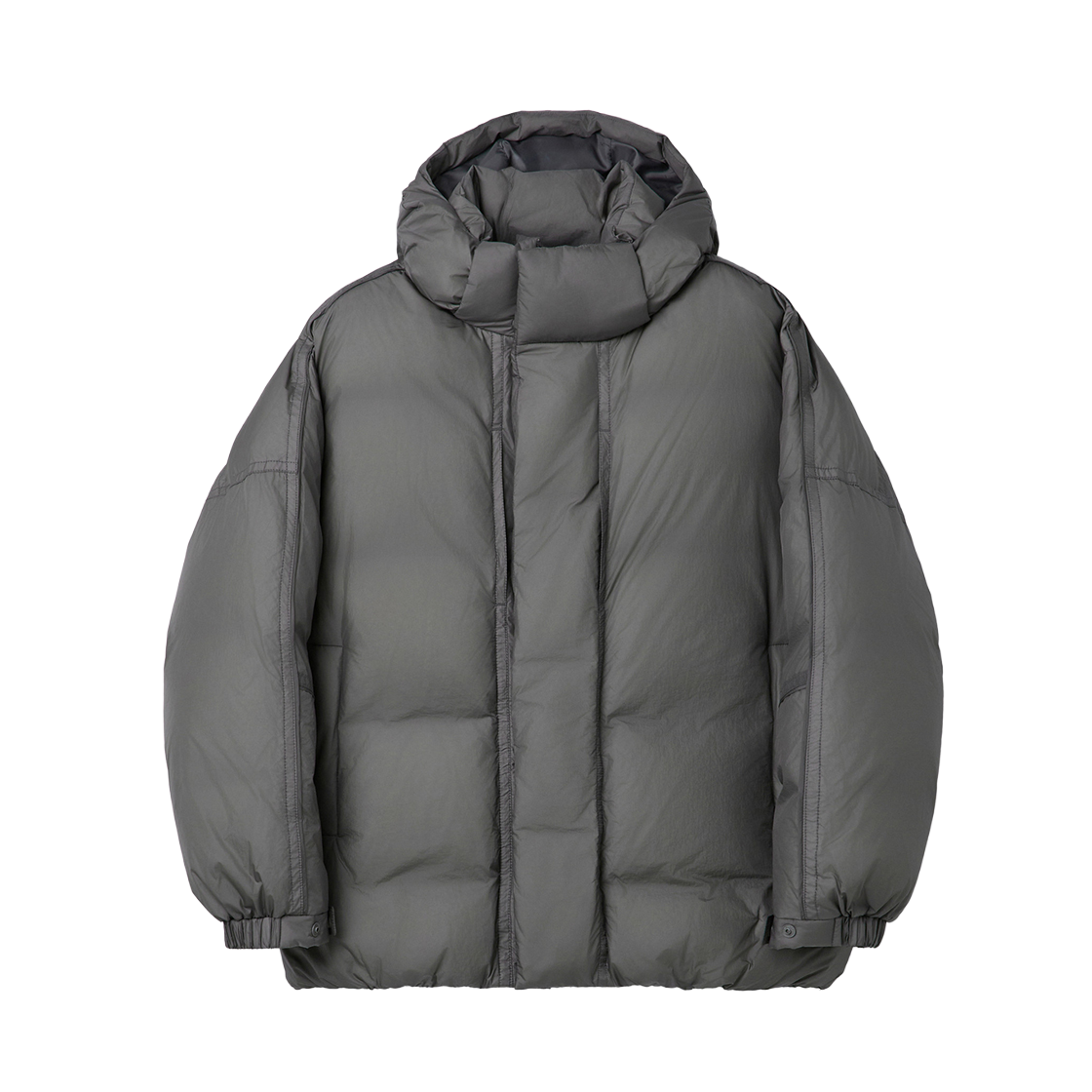CWUAW25882GYX Customellow Middle Hood Down Jacket Gray