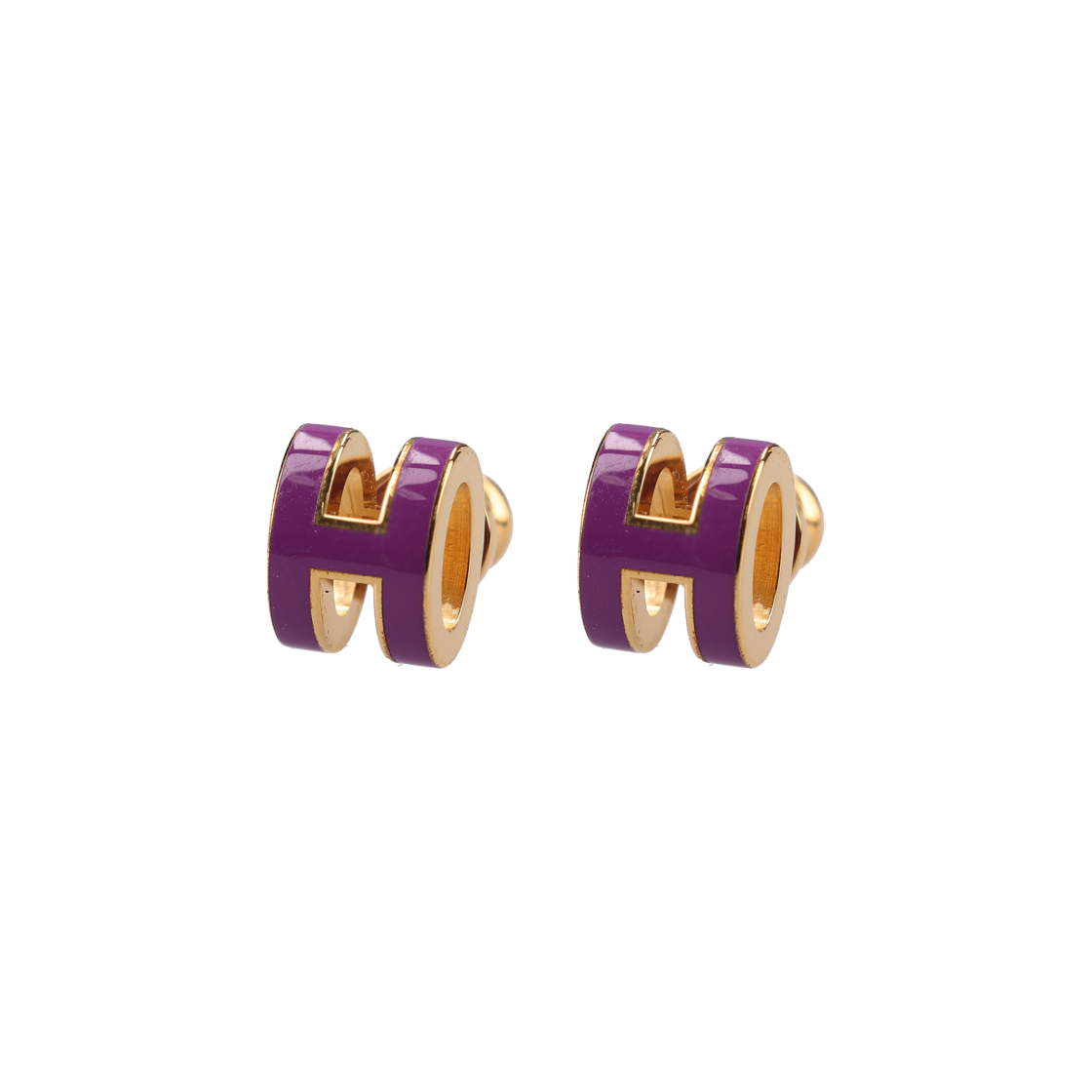 ITV66S42H57E Hermes H608002F Mini Pop H Ach Earring Anemone