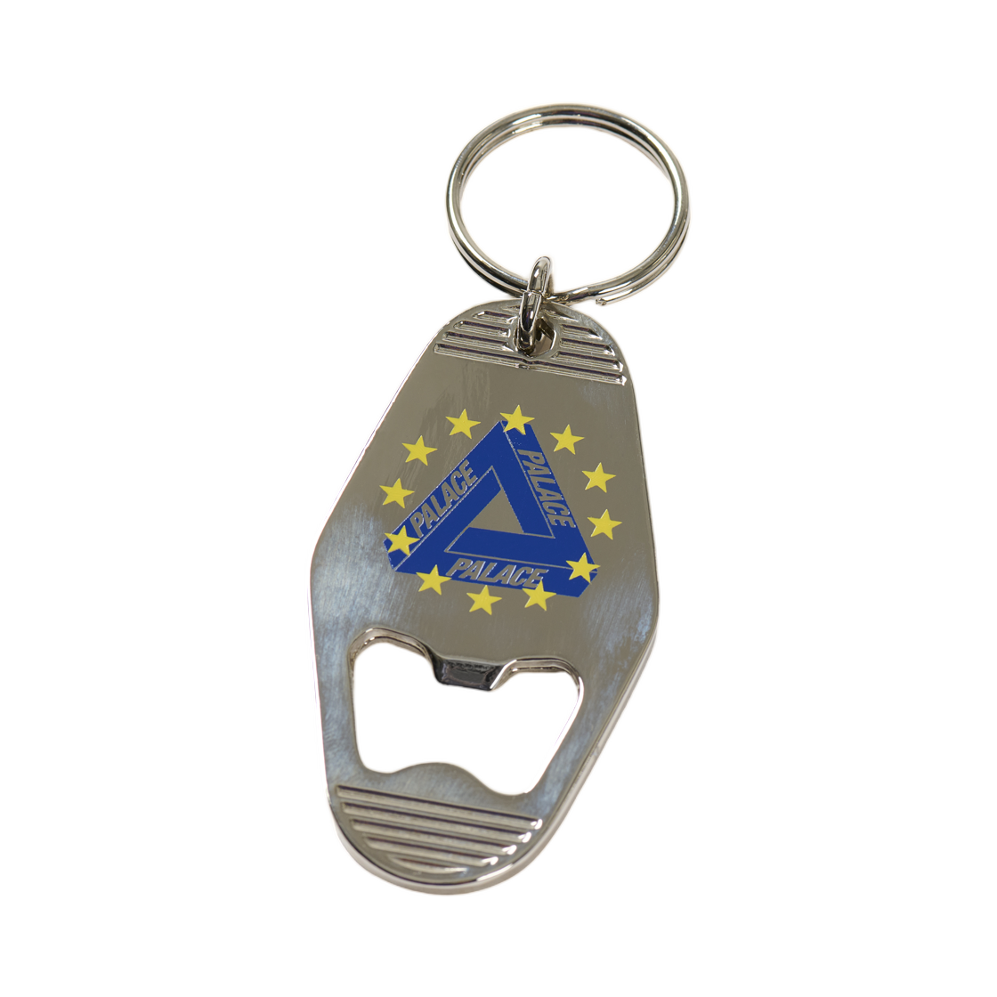 - Palace EU Tri Bottle Opener Keyring Silver - 25FW