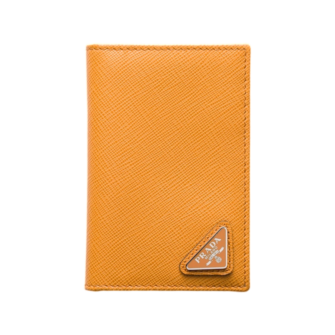 프라다 사피아노 레더 카드 홀더 앰버(Prada Saffiano Leather Card Holder Amber) - 1