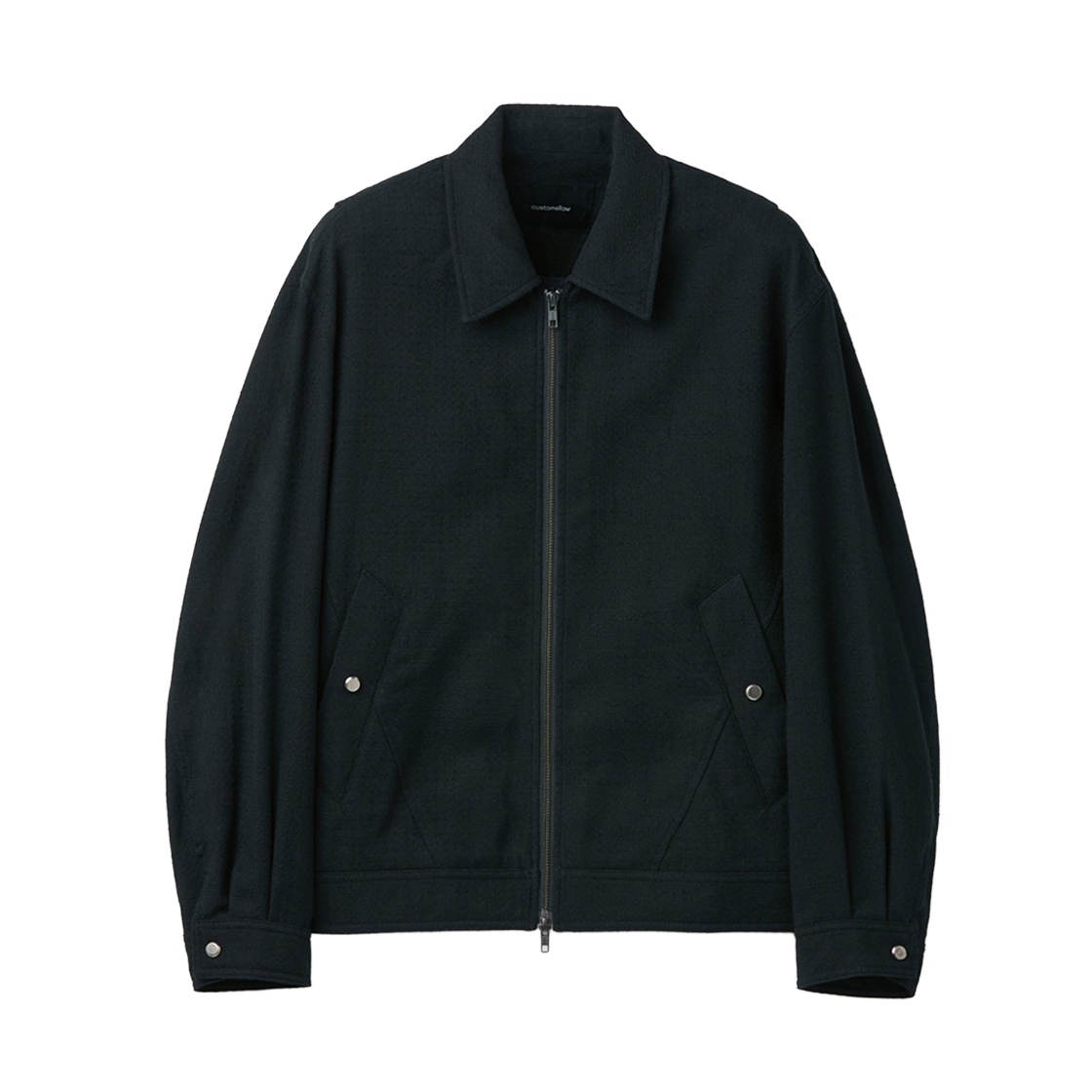 CWJAA25501BKX Customellow Tweed Zip Jacket Black