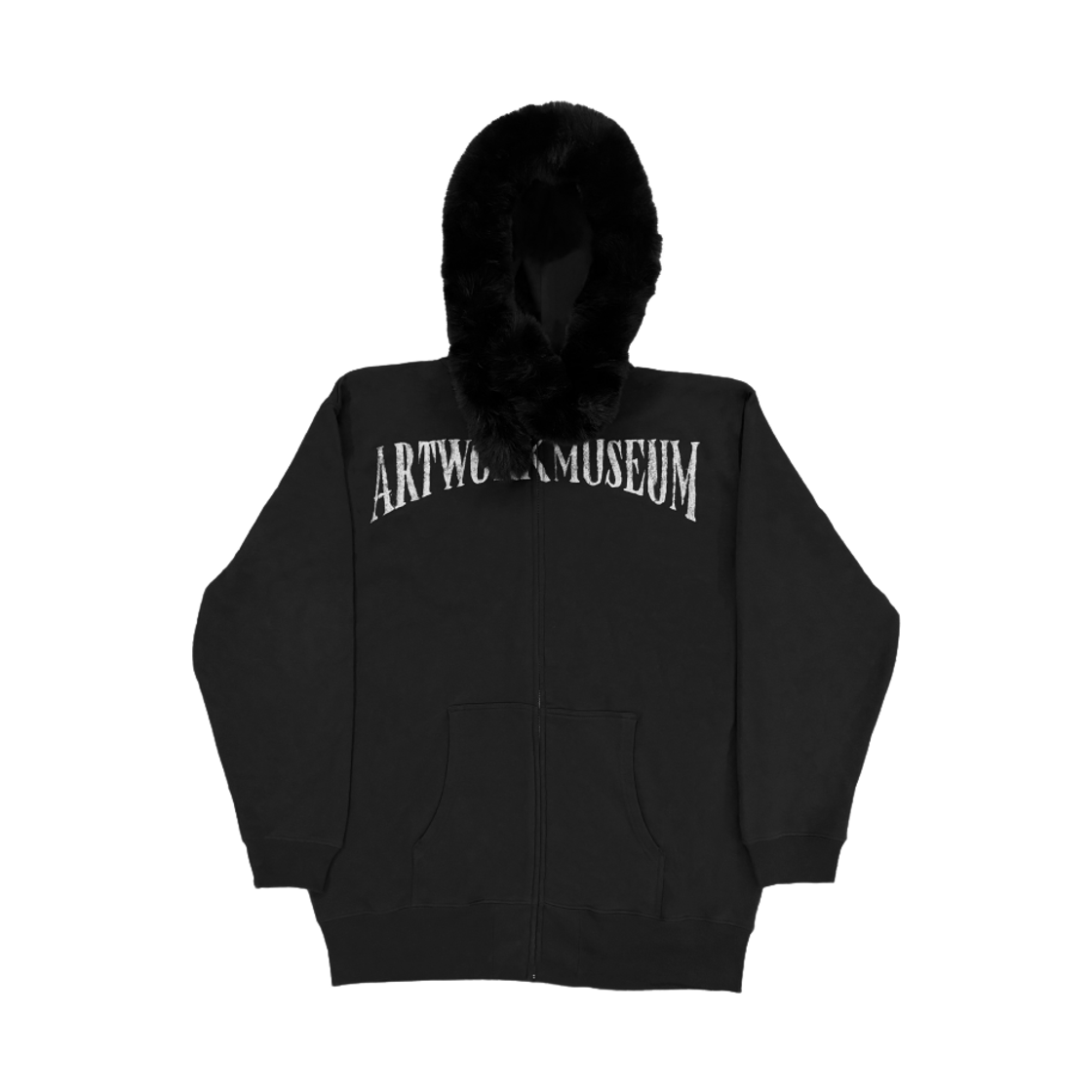 아트워크 뮤지엄 커스텀 후디 집업 블랙(Artwork Museum Custom Hoodie Zip Up Black)