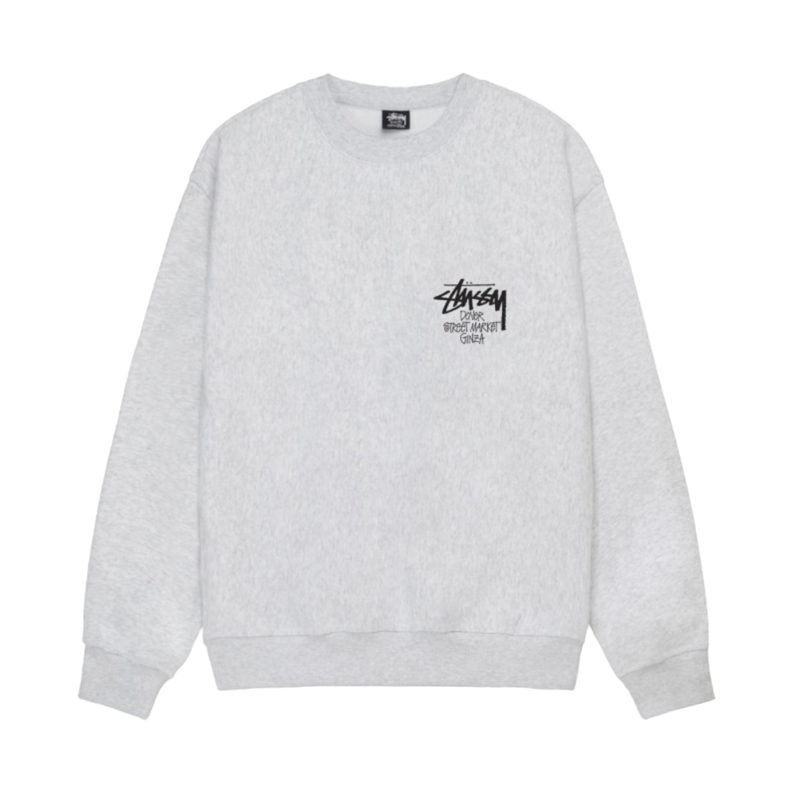 스투시 스탁 도버 스트리트 마켓 긴자 크루 애쉬 헤더(Stussy Stock DSM Ginza Crew Ash Heather) - 2