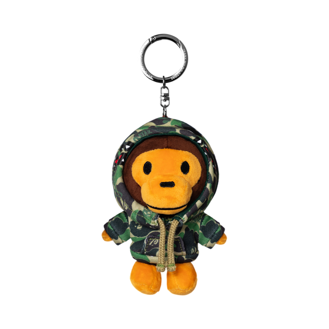 베이프 x 스포티파이 x 시나 월드 바이 센트럴 씨 카모 베이비 마일로 키체인 그린(BAPE x Spotify x SYNA World By Central Cee Camo Baby Milo Keychain Green)