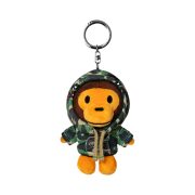 BAPE x Spotify x SYNA World By Central Cee Camo Baby Milo Keychain Green